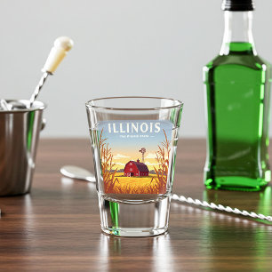 Verre A Shot Vintage Illinois