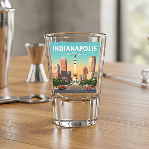 Verre A Shot Vintage Indianapolis Indiana
