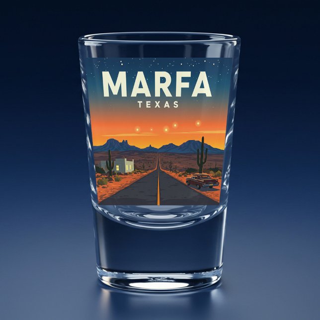 Verre A Shot Vintage Marfa Texas (Créateur téléchargé)