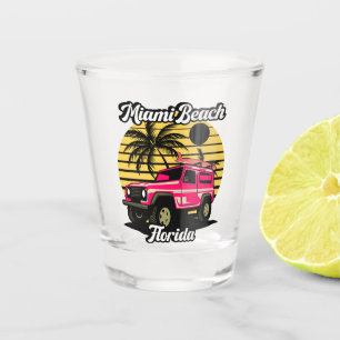 Verre A Shot Vintage Miami Beach Floride