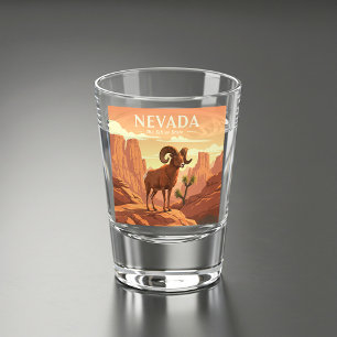 Verre A Shot Vintage Nevada