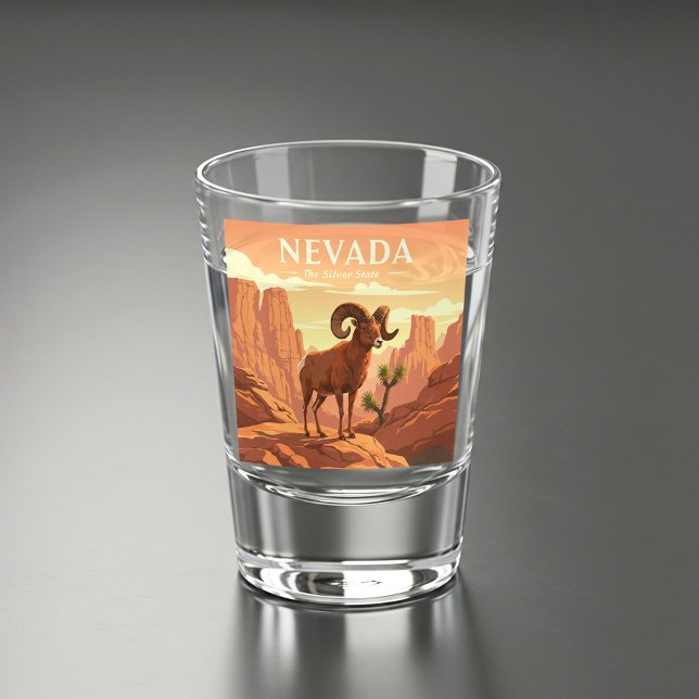 Verre A Shot Vintage Nevada (Créateur téléchargé)