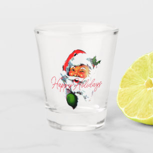 Verre A Shot Vintage Père Noël Noël rétro Classique élégant