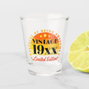 Verre A Shot Vintage personnalisé Edition limitée Anniversaire