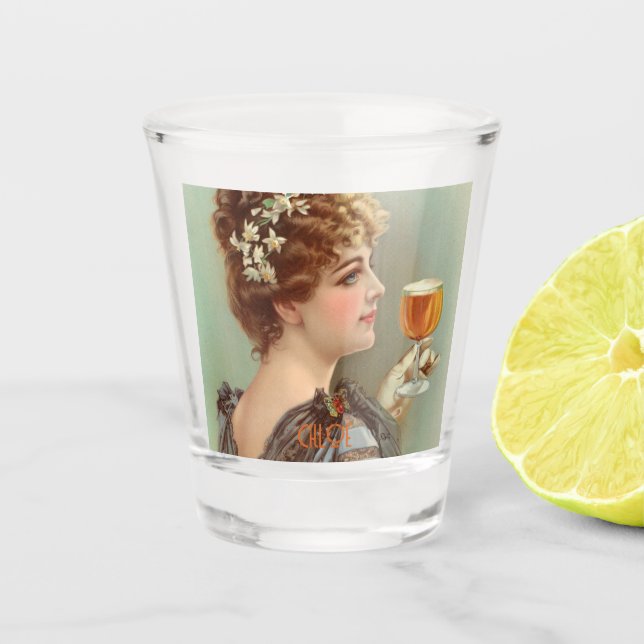 Verre A Shot Vintage retro boho bohème dame (Devant)