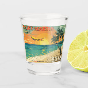 Verre A Shot vintage Saint-Martin SXM 97150
