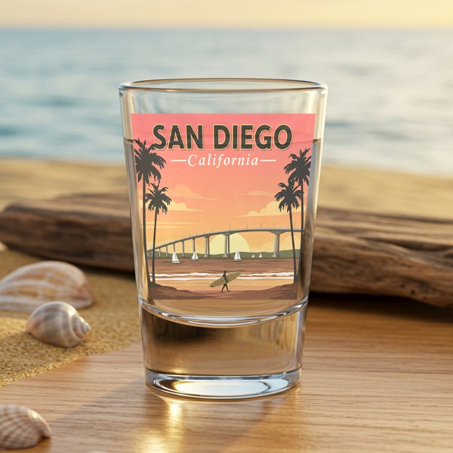 Verre A Shot Vintage San Diego (Créateur téléchargé)