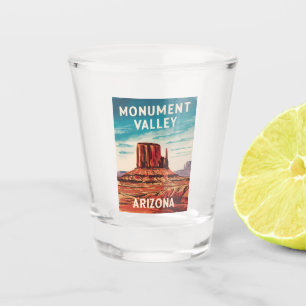 Verre A Shot Vintage voyage Monument Valley Arizona Retro