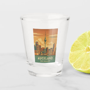 Verre A Shot Vintage voyage rétro Auckland New Zealand City