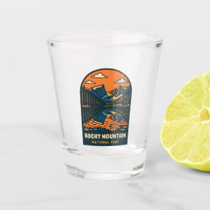 Verre A Shot Vintage voyage Rocky Mountain National Park Retro