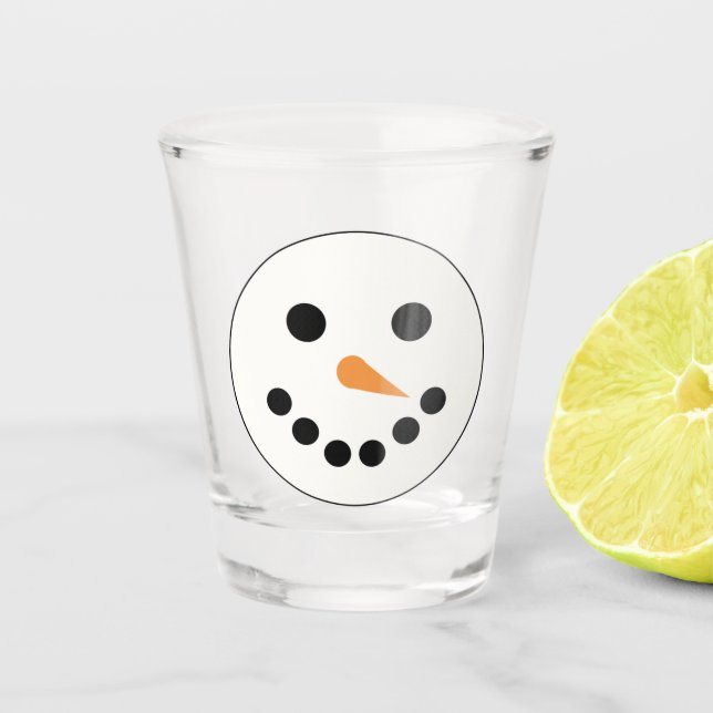 Verre A Shot Visage de neige (Devant)