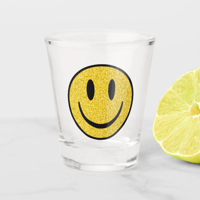 Verre A Shot Visage de sourire parties scintillant (Devant)