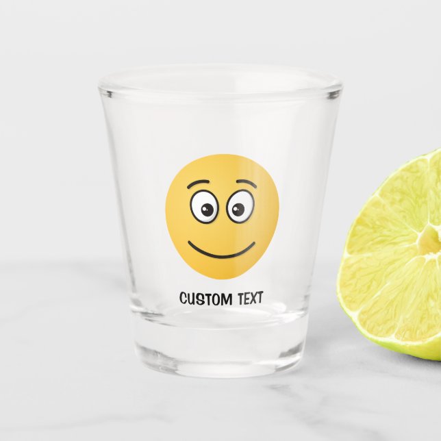 Verre A Shot Visage souriant avec yeux ouverts (Devant)