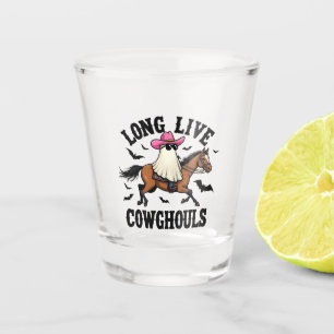 Verre A Shot Vive Gouls Éffrayant Halloween Ghost Cowboy