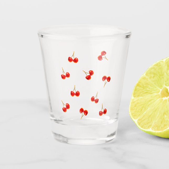 Verre A Shot Vivid Red Cherry (Devant)
