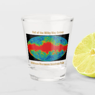 Verre A Shot Voile Galaxy Voie Lactée sur l'univers WMAP