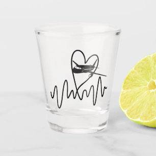 Verre A Shot Vol Heartbeat de l'avion