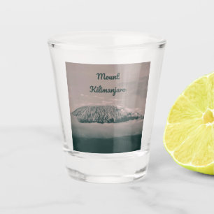 Verre A Shot Volcan de neige du Kilimandjaro en Tanzanie Afriqu