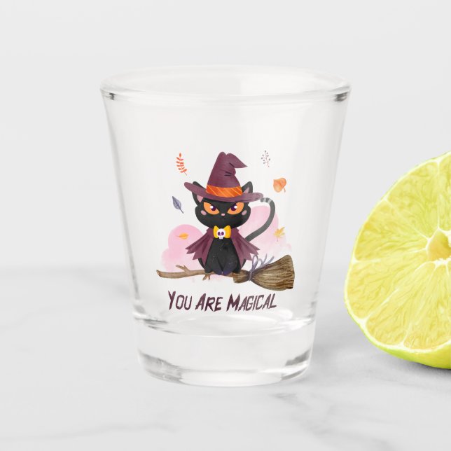 Verre A Shot Vous Êtes Magique Chat De Sorcière (Devant)