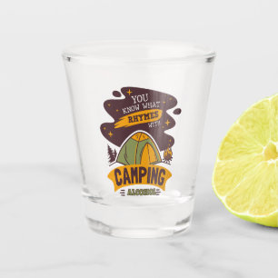 Verre A Shot Vous Savez Ce Qui Récit Avec L'Alcool Camping