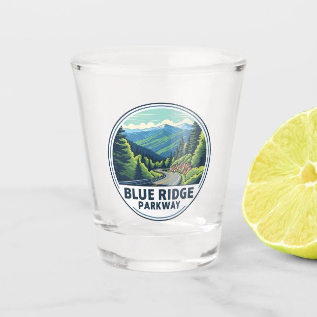 Verre A Shot Voyage Blue Ridge Parkway (Devant)
