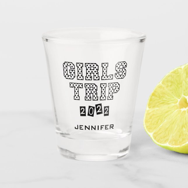 Verre A Shot Voyage entre filles 2022 Week-end de vacances entr (Devant)