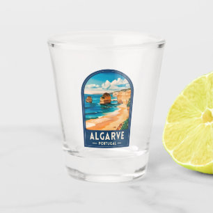 Verre A Shot Voyage Rétro Algarve Portugal Bord de Mer