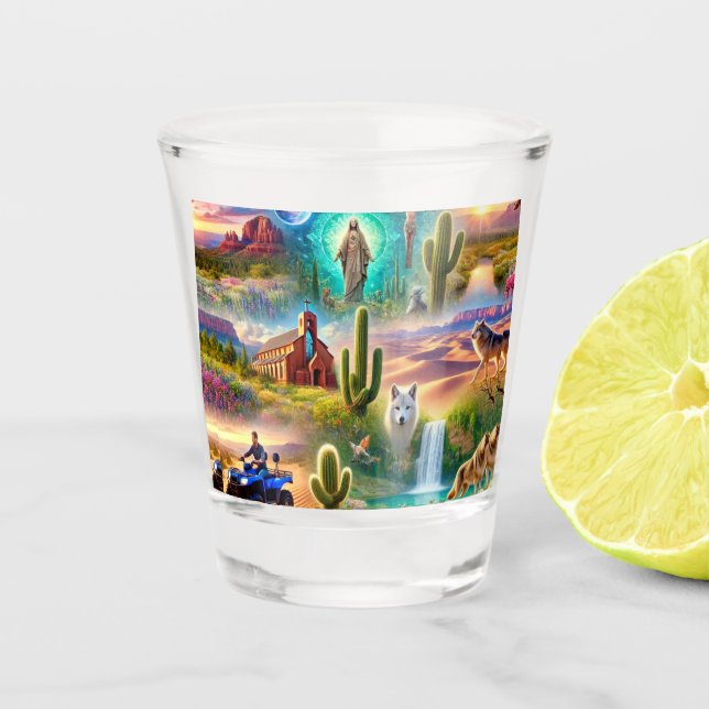 Verre A Shot Voyage spirituel en Arizona (Devant)