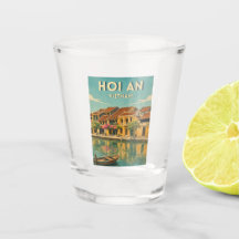 Voyage Vintage Hoi An Vietnam Graphique Rétro