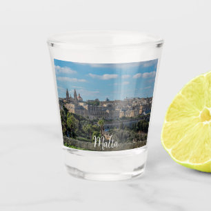 Verre A Shot Vue panoramique de la vieille ville de La Valette