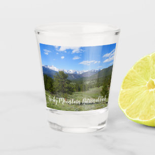 Verre A Shot Vue panoramique des montagnes Rocheuses