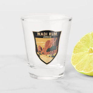 Verre A Shot Wadi Rum Jordan Travel Art Vintage