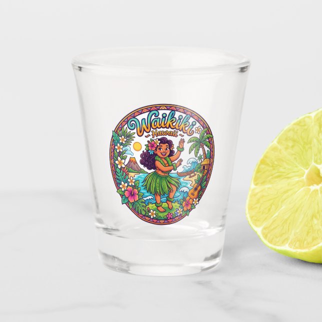 Verre A Shot Waikiki États-Unis (Devant)