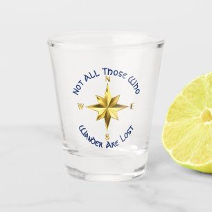 Verre A Shot Wander Pas Perdu Rose de boussole nautique