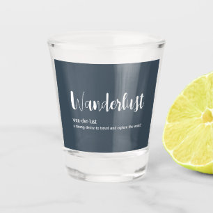 Verre A Shot Wanderlust définition blanc gris bleu couleur
