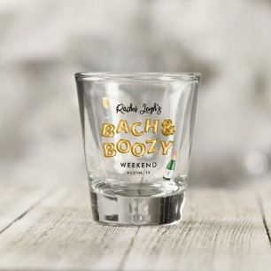 Verre A Shot Week-end de célibataire Bach & Boozy