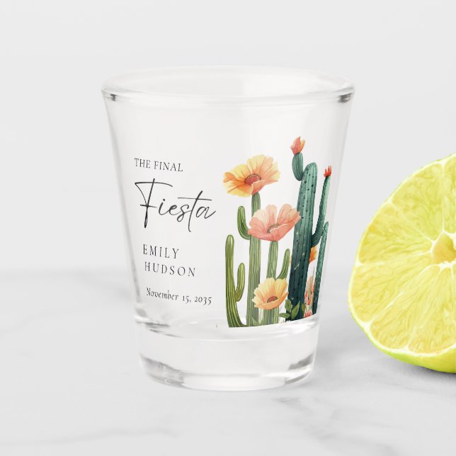 Verre A Shot Week-end de célibataire Fiesta (Devant)