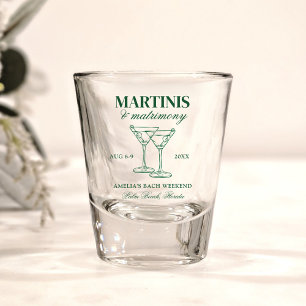 Verre A Shot Week-end de célibataire Martinis & Matrimony