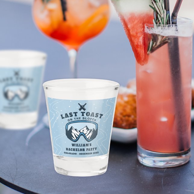 Verre A Shot Week-end de ski pour enterrement de vie de garçon  (Créateur téléchargé)