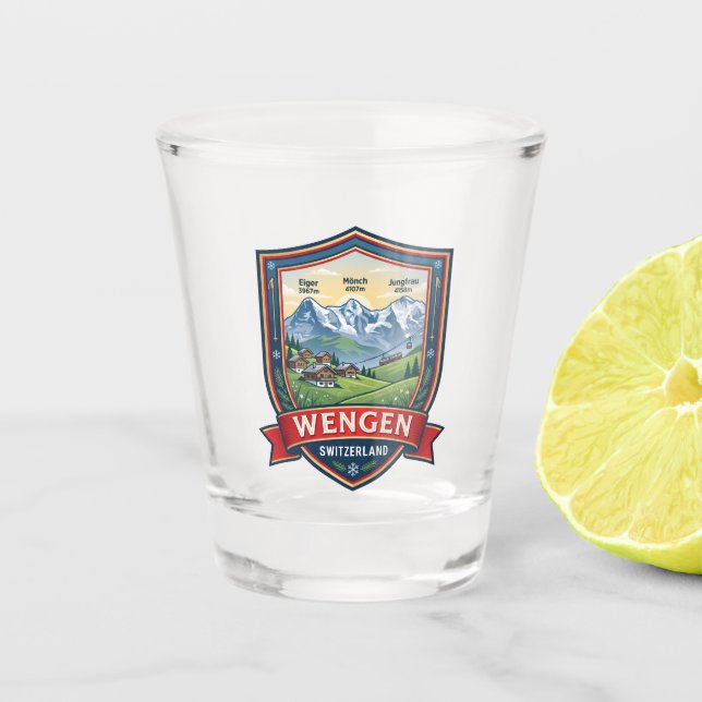 Verre A Shot Wengen Suisse (Devant)
