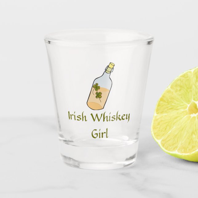 Verre A Shot Whiskey Girl irlandaise (Devant)