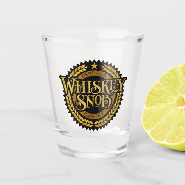 Verre A Shot Whiskey Snob Shot Glass (Devant)
