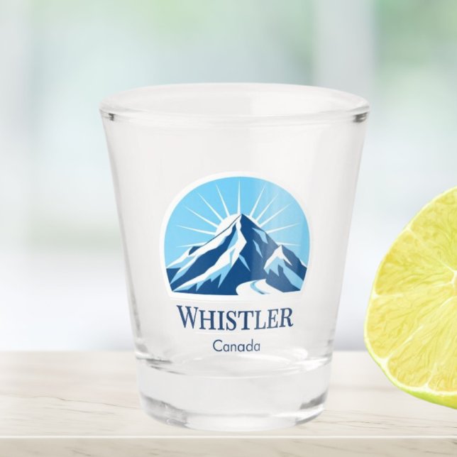 Verre A Shot Whistler British Columbia Canada Shot glass (Créateur téléchargé)