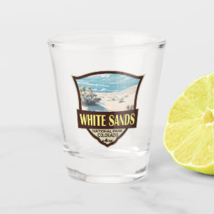 Verre A Shot White Sands National Park Travel Art Vintage