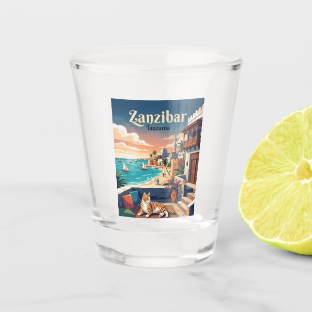 Verre A Shot Zanzibar Tanzanie (Devant)