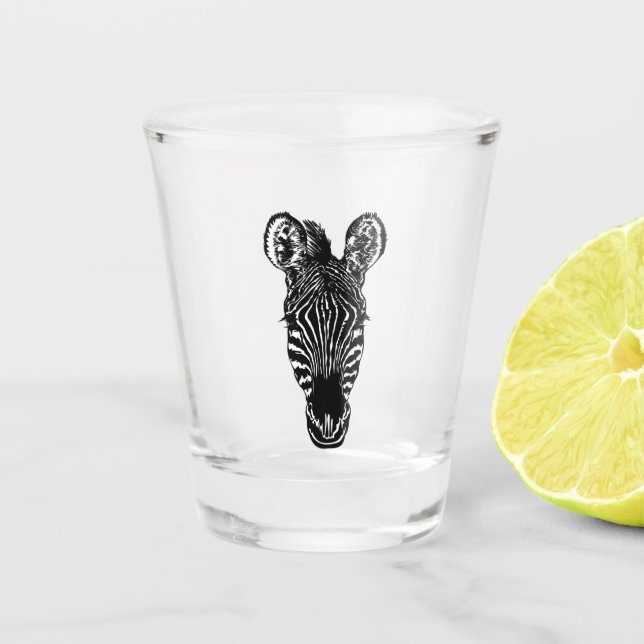 Verre A Shot Zebra Head (Devant)