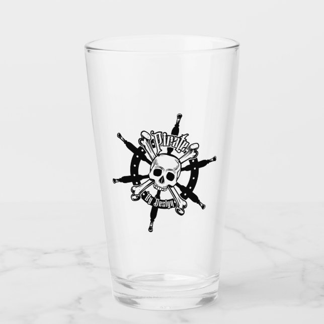 Verre à tambour pirate (Devant)