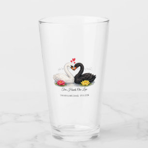 Verre à Tumbler de Remerciement de Mariage Cygnes