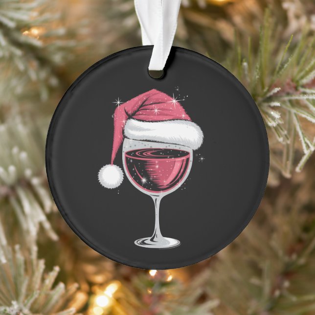Verre à vin rouge Noël drôle de Noël Xmas  (Arbre)