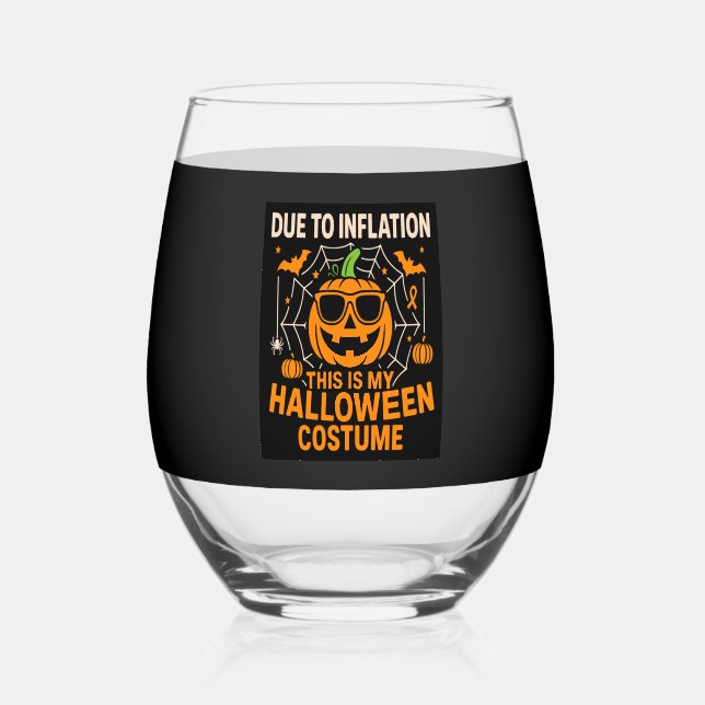 Verre À Vin Sans Pied A cause de l'inflation, voici mon Halloween (Recto)